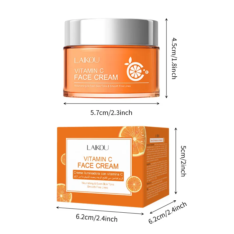 LAIKOU Vitamin C Facial Cream 50g Delicate Hydrating Moisturising Skin Care Products