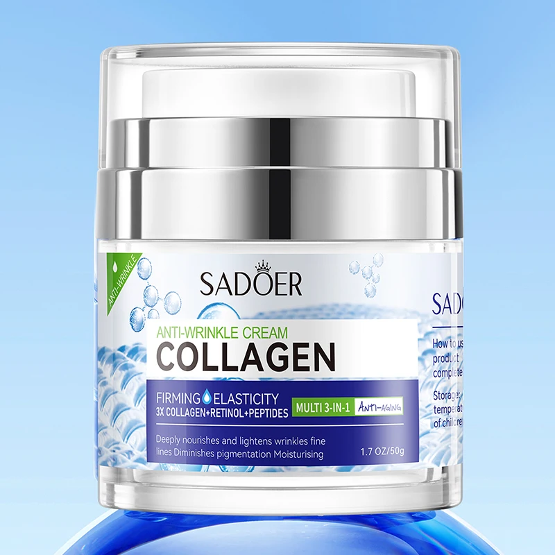 SADOER Vitamin C Collagen Face Cream Anti-aging Moisturizing Whitening Hydrating Facial Cream Day Creams Beauty Face Skin Care