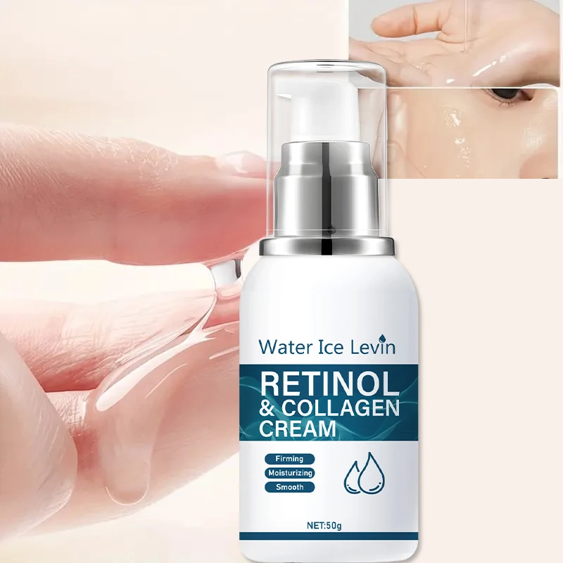 Retinol Collagen Cream, Deep Moisturizing and Firming Face Cream, Suitable for Sensitive Skin, Contains Vitamins A, B, C, and E, for a Clear and Radiant Complexion, Smooth and Soft Skin, for Day and Night Use, 50g