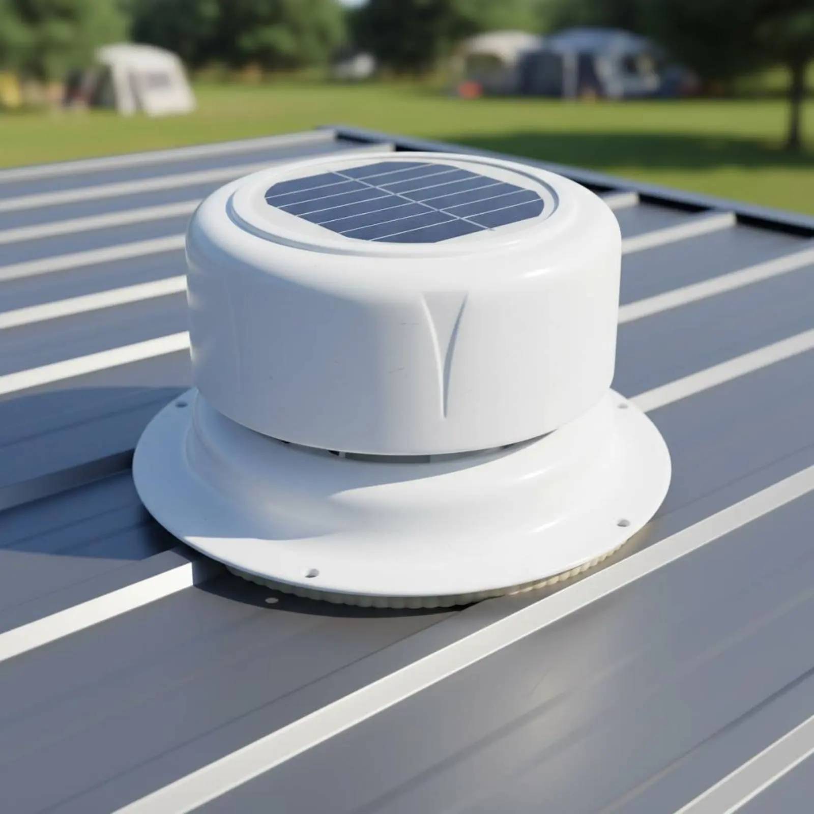 RV Dome Vent Fan High Air Circulation Solar Powered Roof Vent Fan Travel Trailer Roof Vent Moisture Control Solar Air Vent