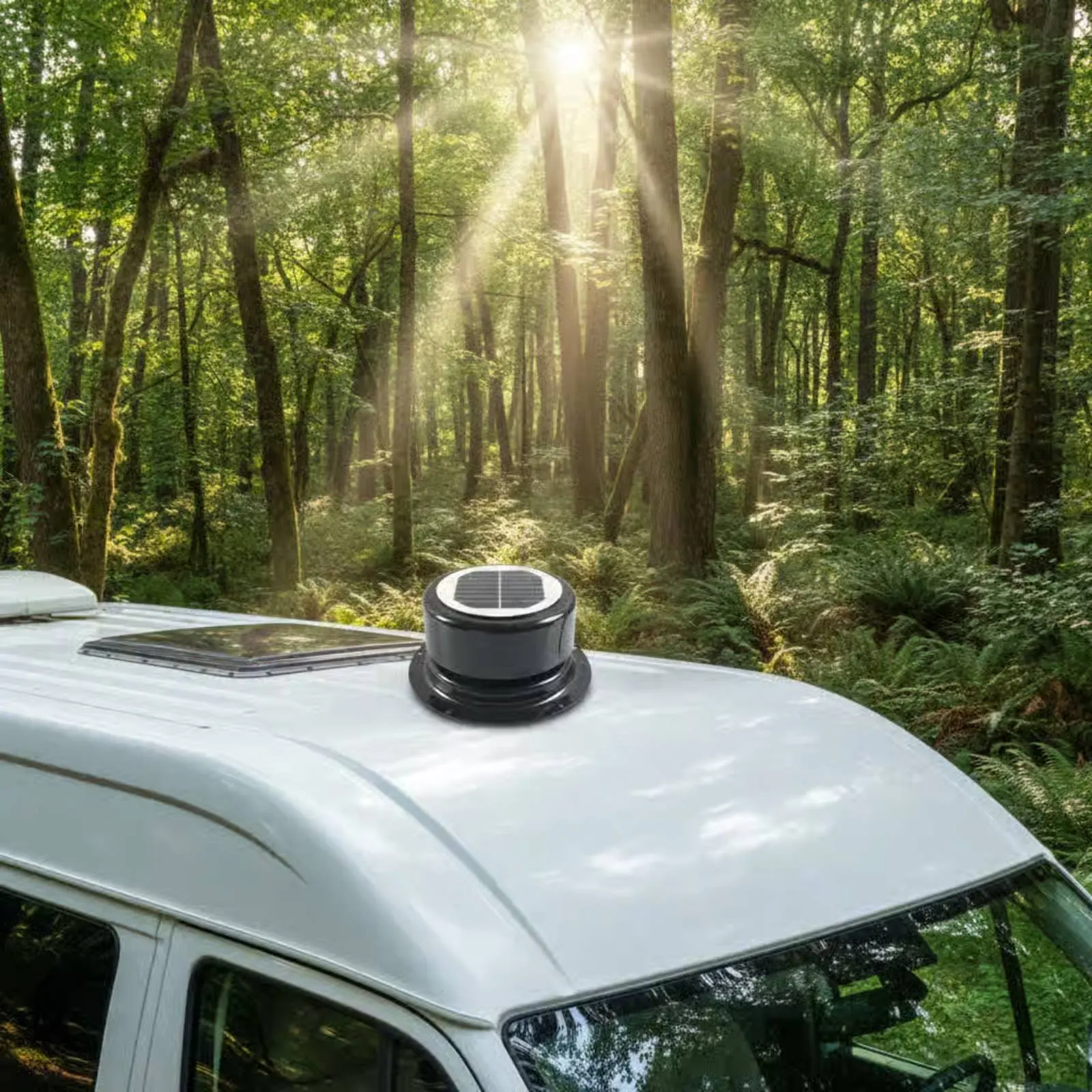 RV Dome Vent Fan High Air Circulation Solar Powered Roof Vent Fan Travel Trailer Roof Vent Moisture Control Solar Air Vent