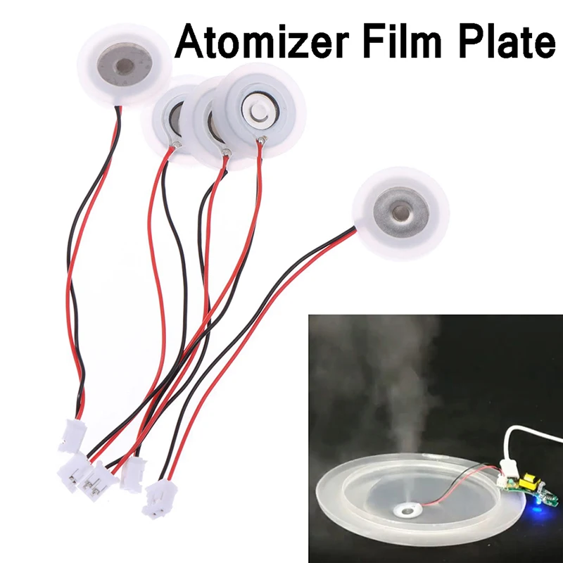 5pcs 16mm Mist Maker Replacement Atomizer Plate DIY Ultrasonic Film Moisturizing Transducer for Office Indoor Plant Scene
