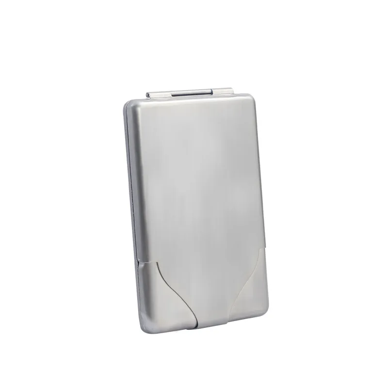 High-grade stainless steel clamshell cigarette case, moisture-proof, pressure-resistant, portable, dedicated cigarette accessory