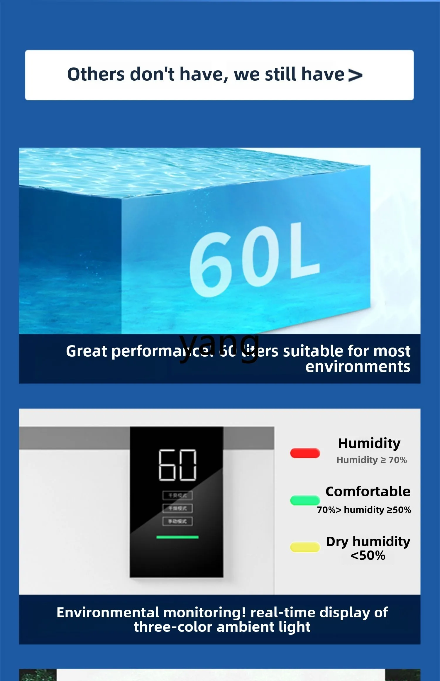 CX household high-power silent villa basement moisture absorption dehumidifier