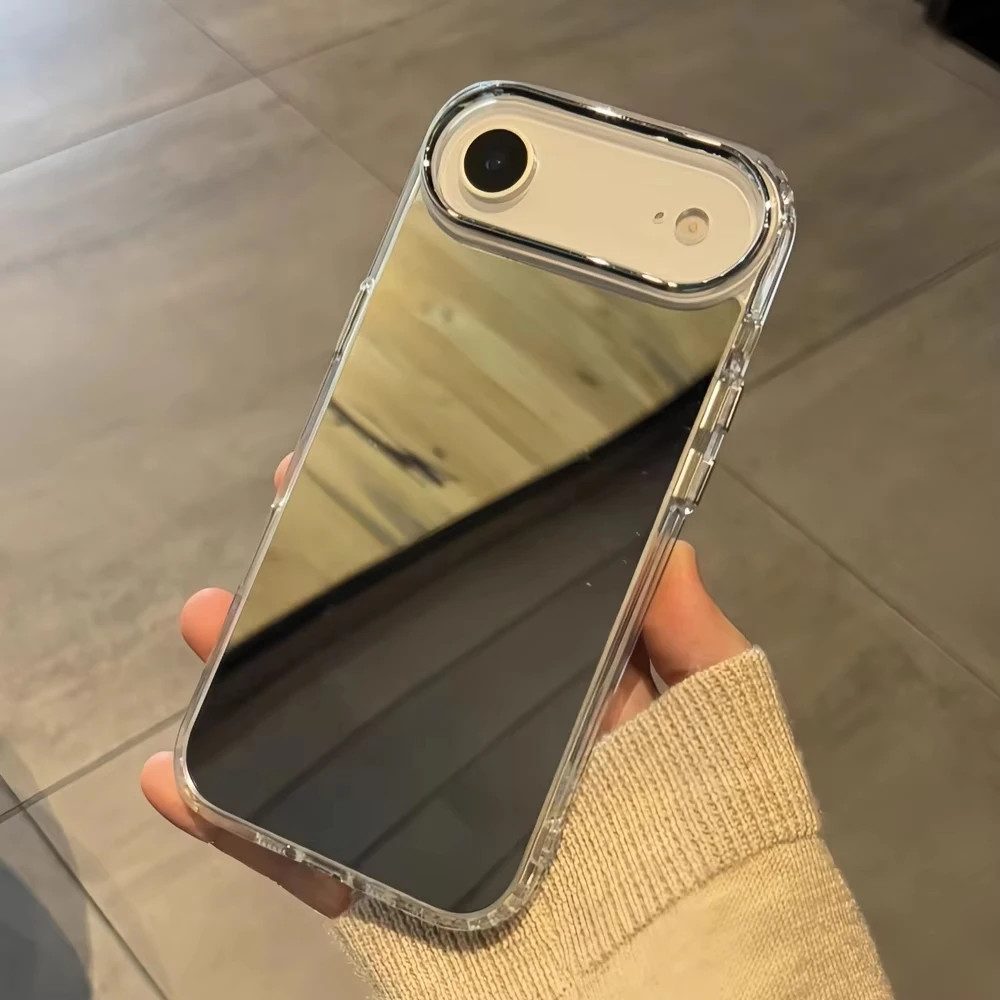 Luxury Acrylic Makeup Mirror Phone Case For iPhone 17 Pro Max 16 15 14 13 12 11 Pro Max XS X XR 16 Plus Plating Shockproof Cover