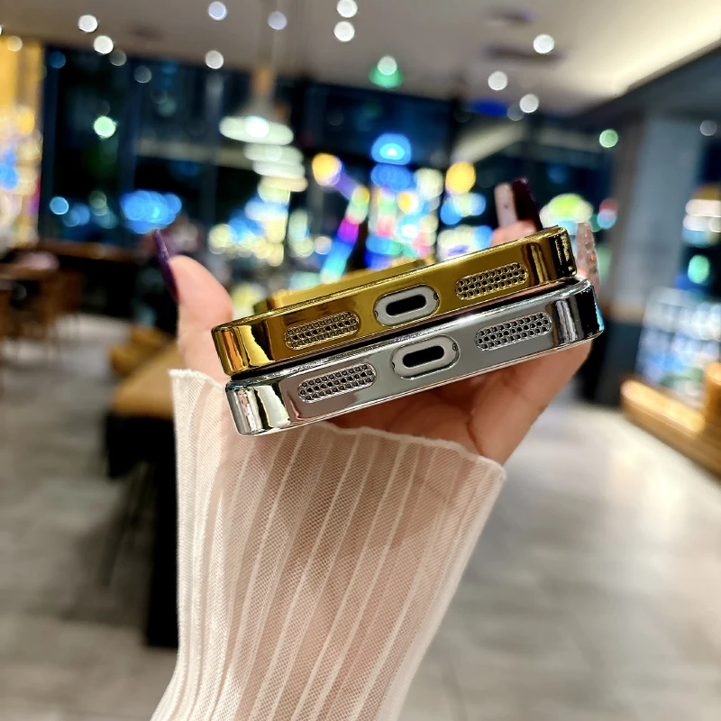 Luxury Solid Color Shockproof Makeup Mirror Phone Case For iPhone 17 Pro Max 15 14 13 12 11 16 Pro Max XS XR 8 7 Plus Back Cover