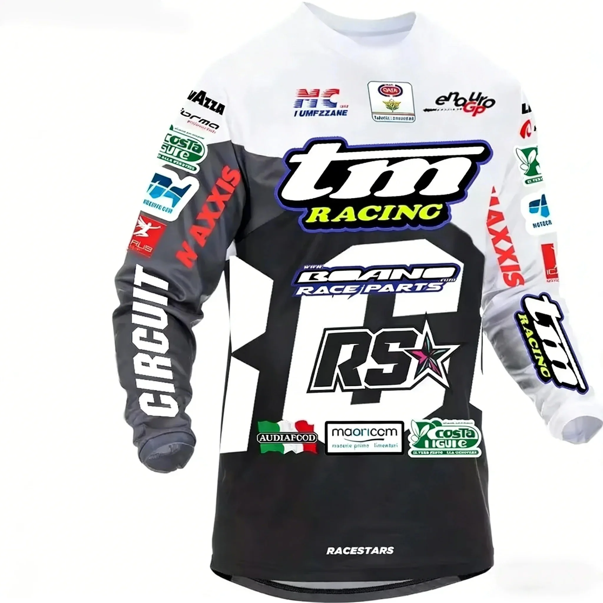 2026  Men's Sunscreen Off Road Motorcycle Sportswear Racing Long Sleeve Off Road Motorcycle Endurance Race Mountain Bike Shirt