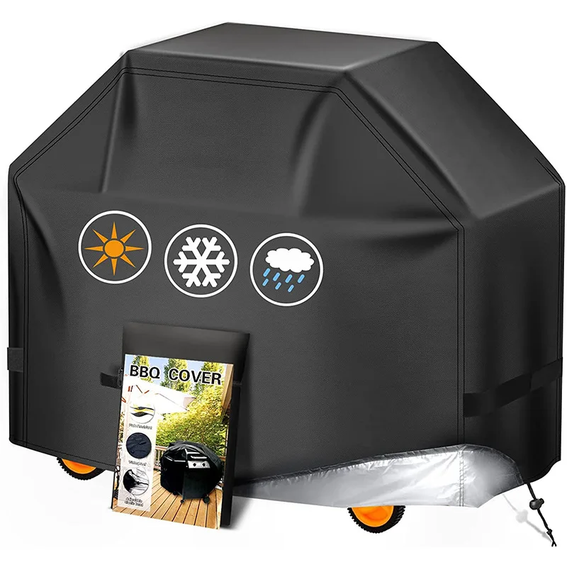 Barbecue grill dust cover, rainproof and sunscreen BBQ cover