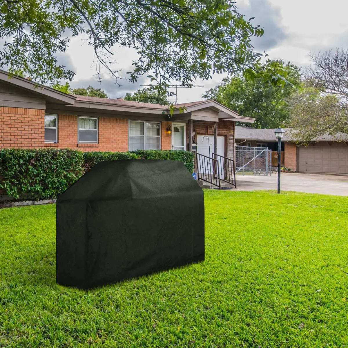 Barbecue grill dust cover, rainproof and sunscreen BBQ cover