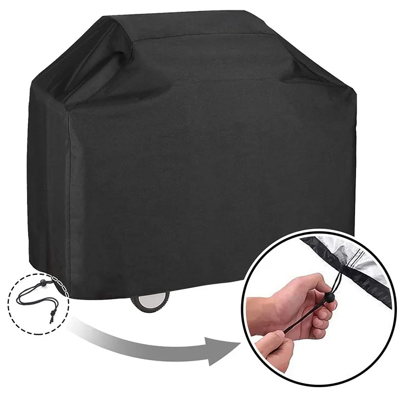 Barbecue grill dust cover, rainproof and sunscreen BBQ cover