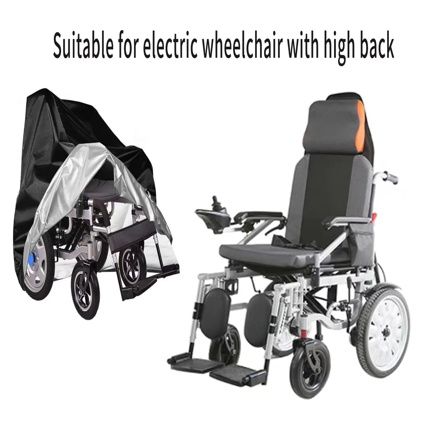 Wheelchair dust cover, electric wheelchair rain cover, hand-push wheelchair sunscreen cover