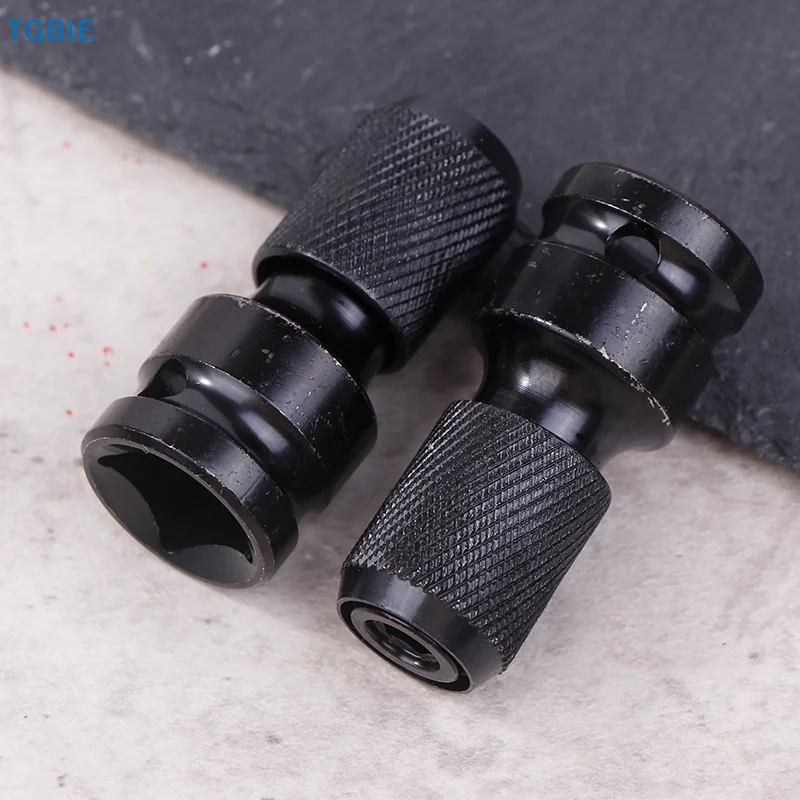 [TL]【TL】Impact Screwdriver Bit Holders,1/2-Inch Square Drive To 1/4-Inch Quick Release Hex Socket Adapter With Screwdriver Bits