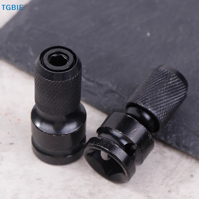 [TL]【TL】Impact Screwdriver Bit Holders,1/2-Inch Square Drive To 1/4-Inch Quick Release Hex Socket Adapter With Screwdriver Bits
