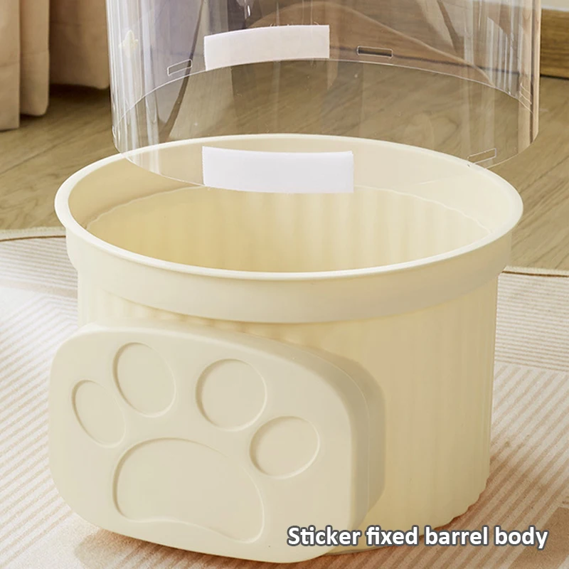 Transparent Doll Plush Storage Box Bucket Moistureproof Stuffed Animal Organizer Tube for Children's Toys Home Organization