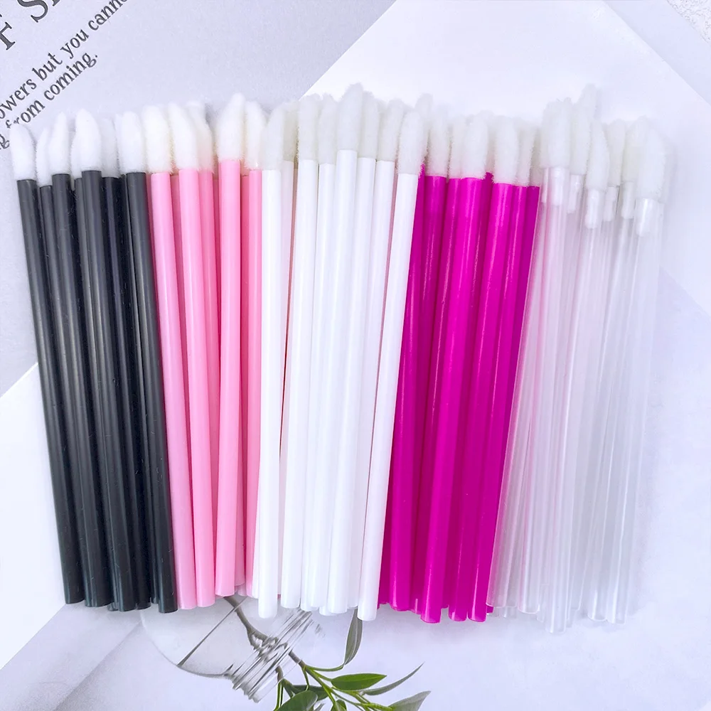 50/500PCS Disposable Lip Brush Eyelash Extension Makeup Brushes Lash Extension Mascara Applicator Lipstick Wands Cosmetic Tools