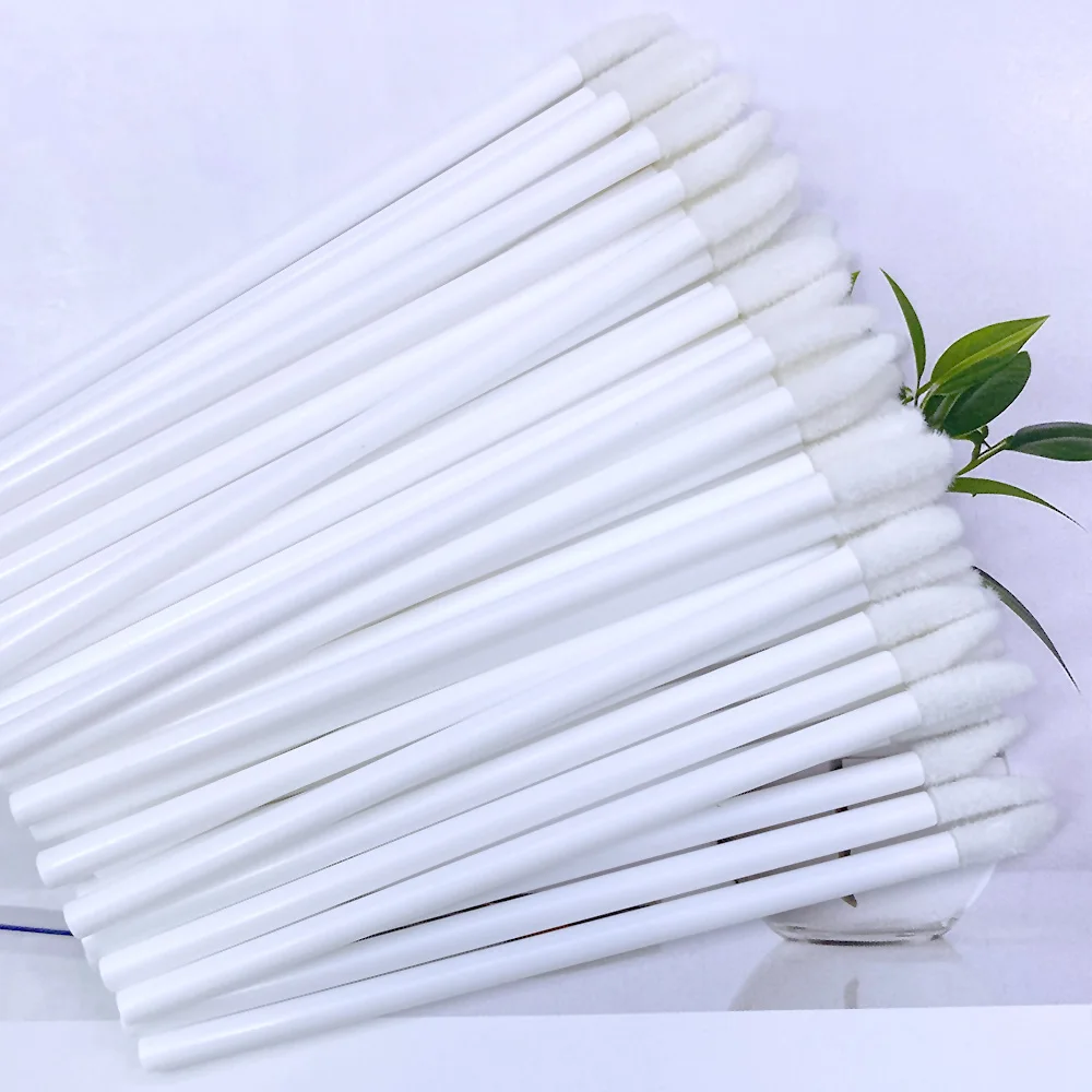 100/500 Pcs Lip Brushes Disposable Cosmetic Lip Brush Lipstick Lip Glossy Wands Cleaner Applicator Eyeshadow Makeup Brush Tool