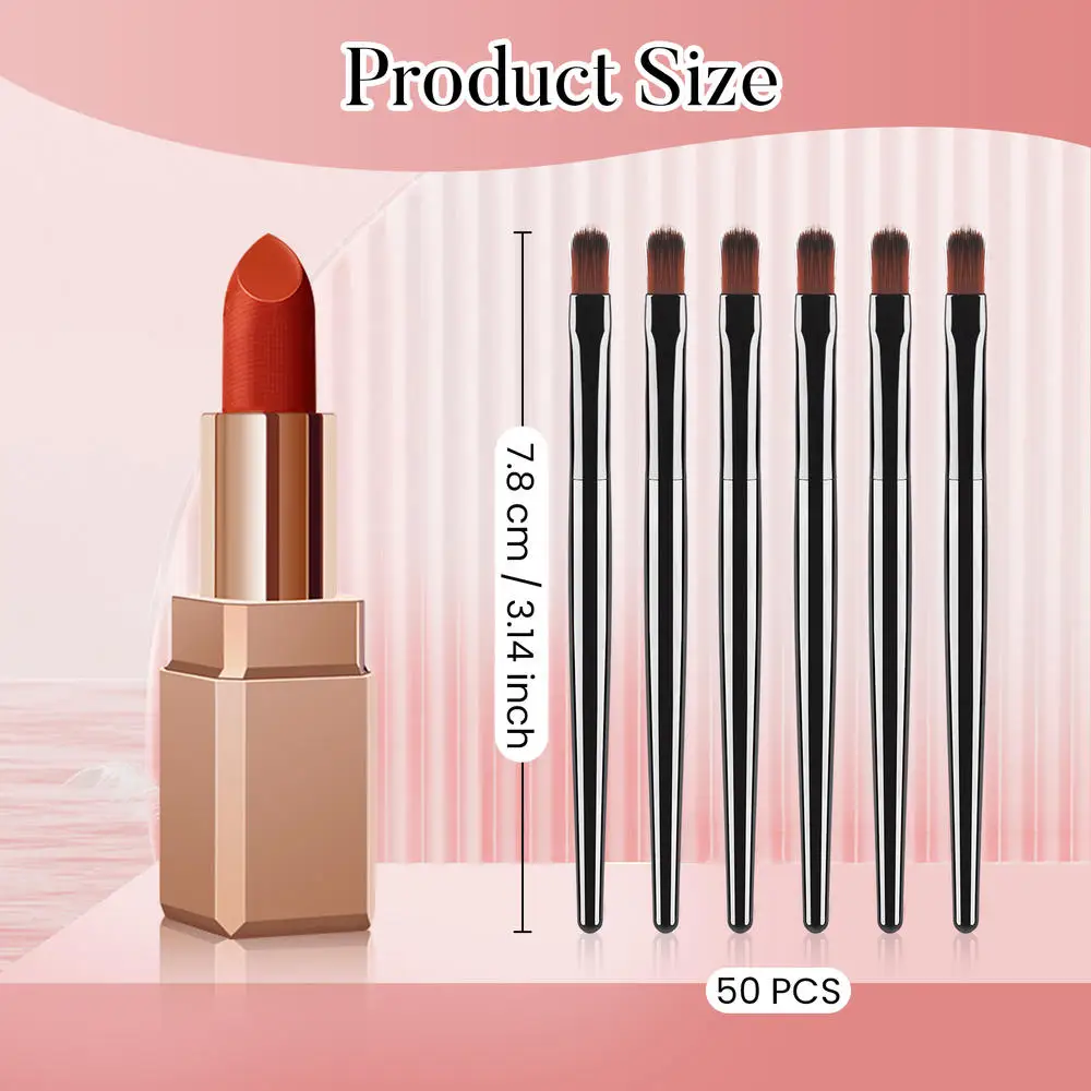 50/100pcs Disposable Lip Brush Set Lipstick Gloss Wands Applicator Makeup Brushes Professional Beauty Cosmetic Tool