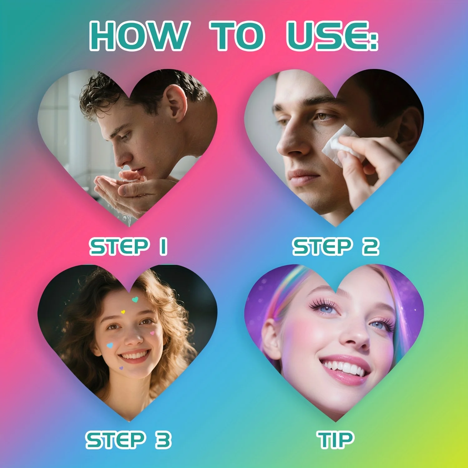 216PCS 6-color Star-shaped Acne Patch - High-quality Salicylic Acid Tea Tree Oil, gentle patch, facial blemish concealment patch