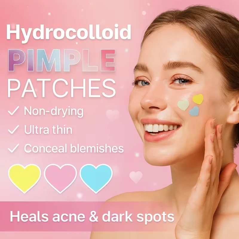 216PCS 6-color Star-shaped Acne Patch - High-quality Salicylic Acid Tea Tree Oil, gentle patch, facial blemish concealment patch