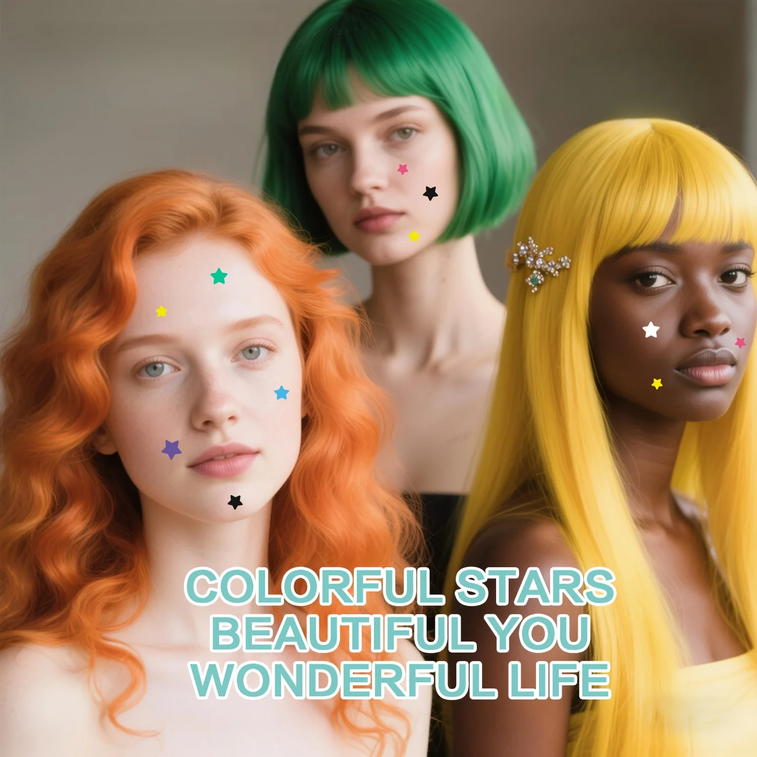 280/1120/1680pcs of multi-color star acne patches, facial acne patches, concealer acne patches, and pimples patches, ultra-thin