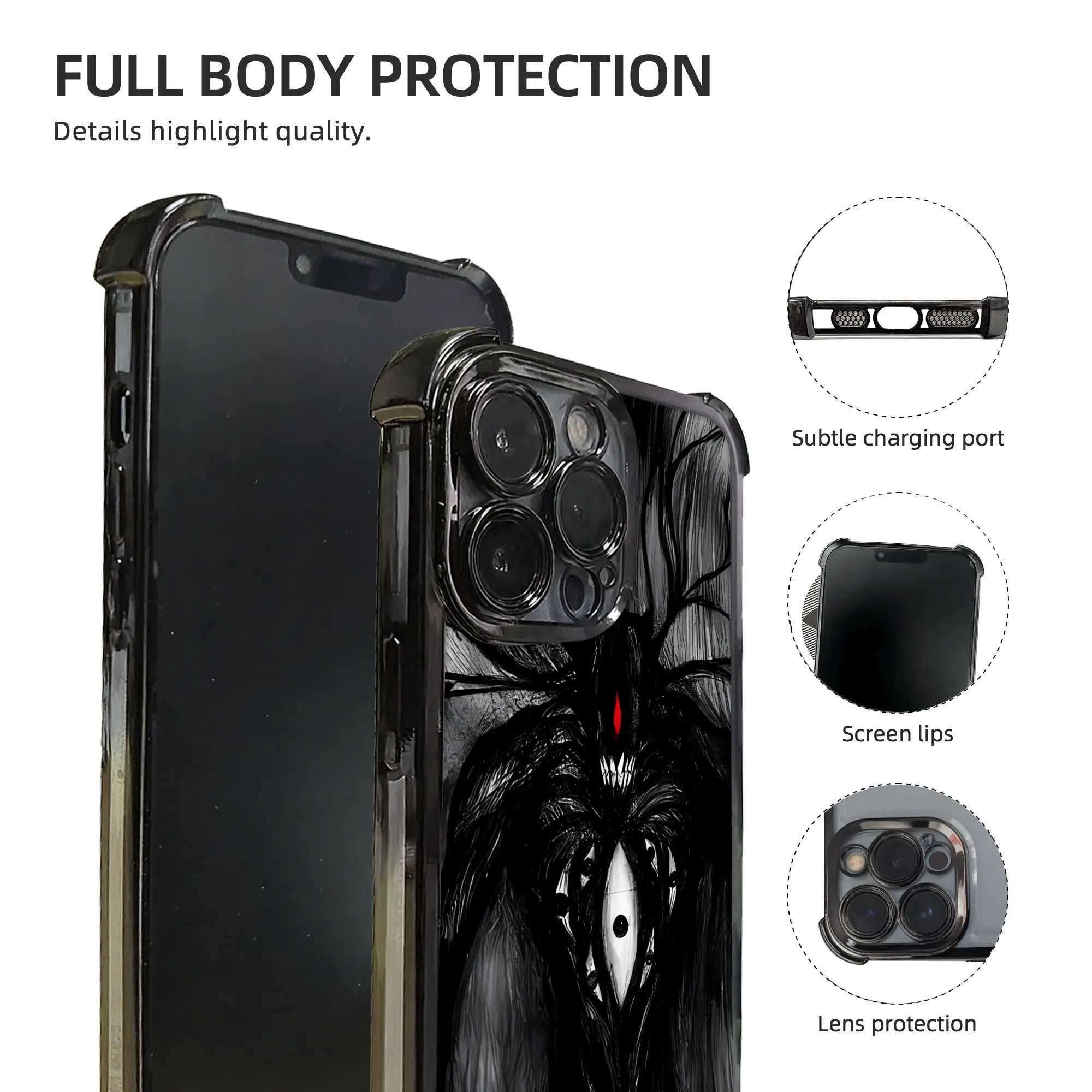 dark art 001 Phone Case SCP Foundation Electroplating Process Phone Various Models