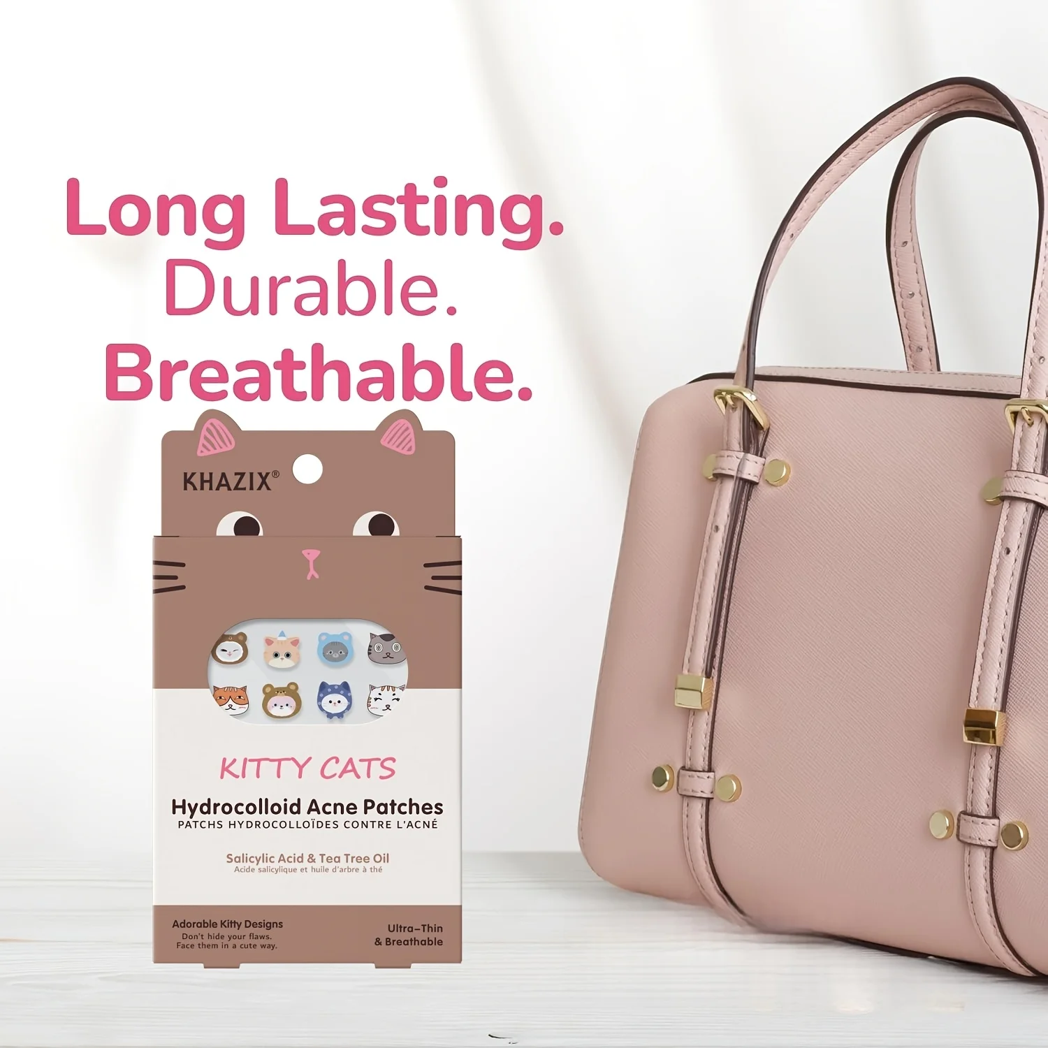 120PCS Cartoon Cat Pimple Patch | Covering up acne marks | Conceals imperfections | Fun design | No residue | Non-drying