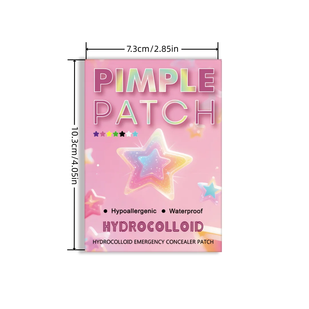 280pieces of multi-color star acne patches, facial acne patches, concealer acne patches, and pimples patches, ultra-thin.