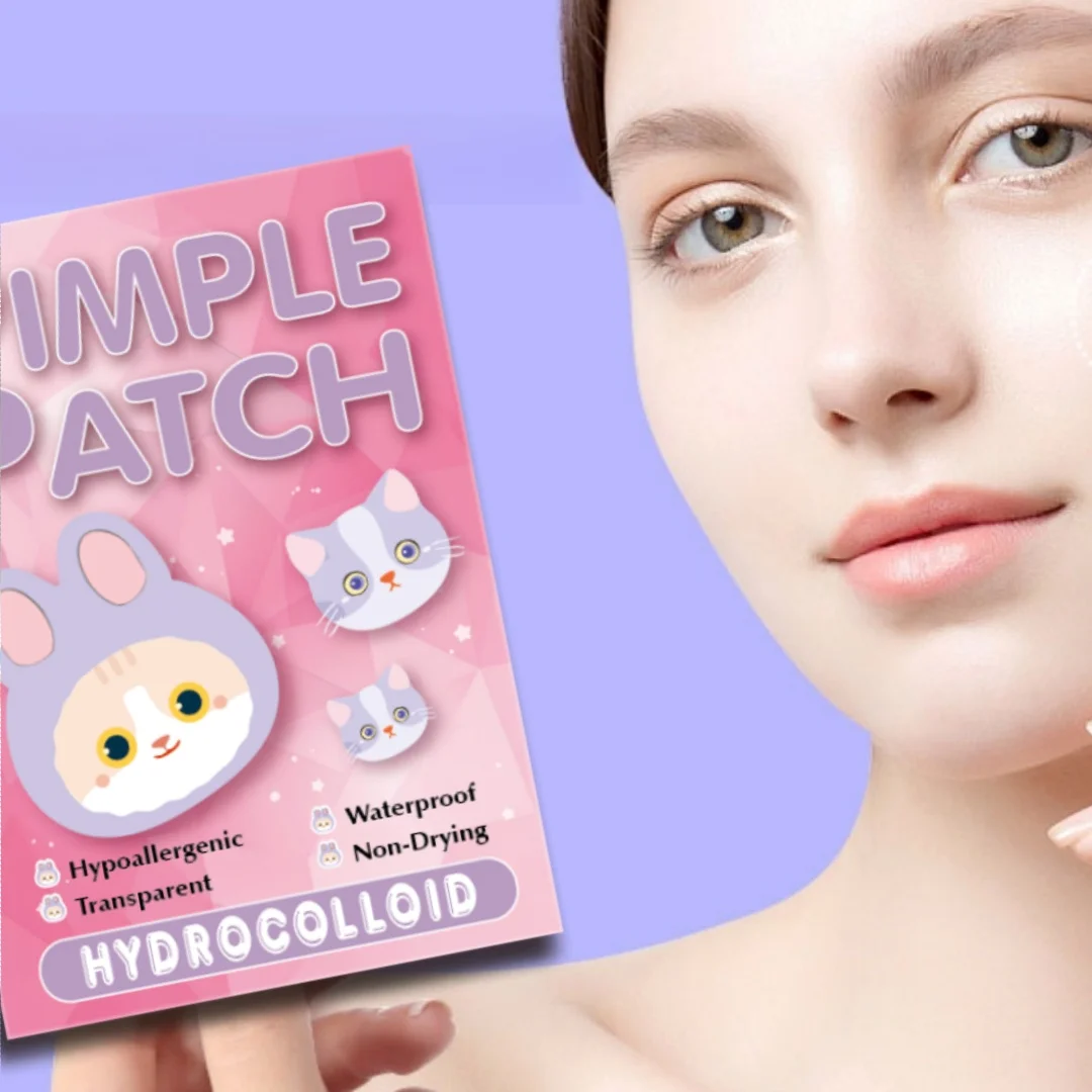 600pcs Cartoon acne patch, cute cat-shaped facial concealer acne patch, safe, non-toxic,
