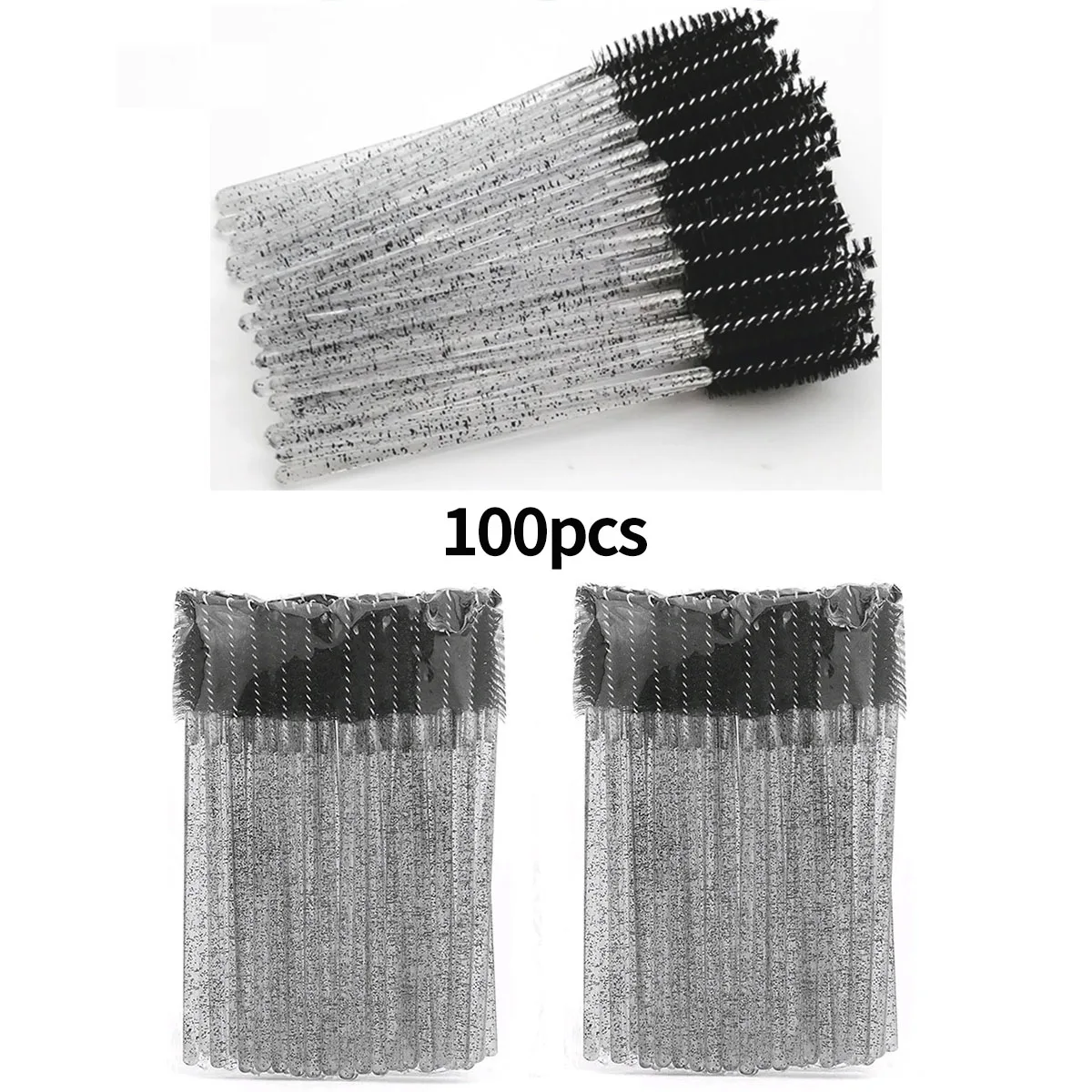 100pcs Disposable Eyelash Brushes Spoolies Micro Lash Mascara Wands Combs Wholesale For Eyelash Extension Makeup