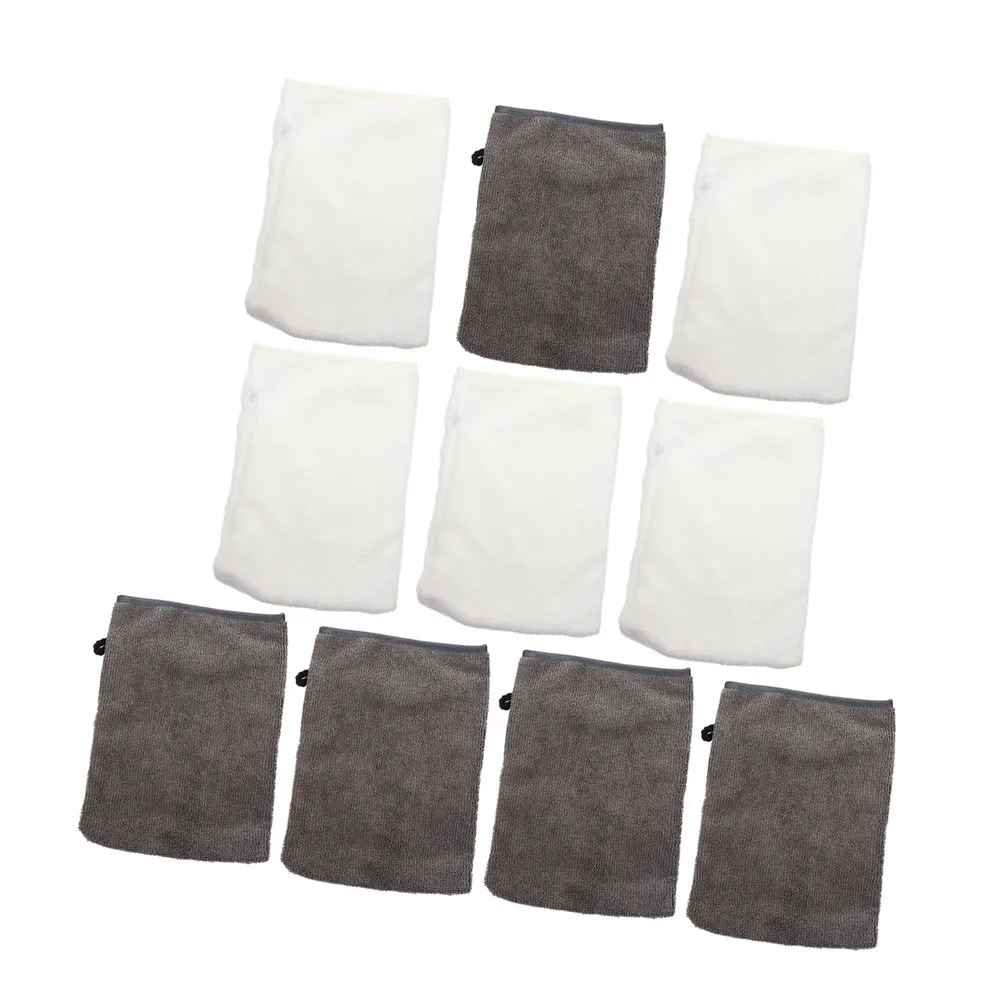 10Pcs Reusable Makeup Remover Gloves Microfiber Facial Cleaning Gloves for Daily Face Cleansing Eye Shadow Lipstick Mascara