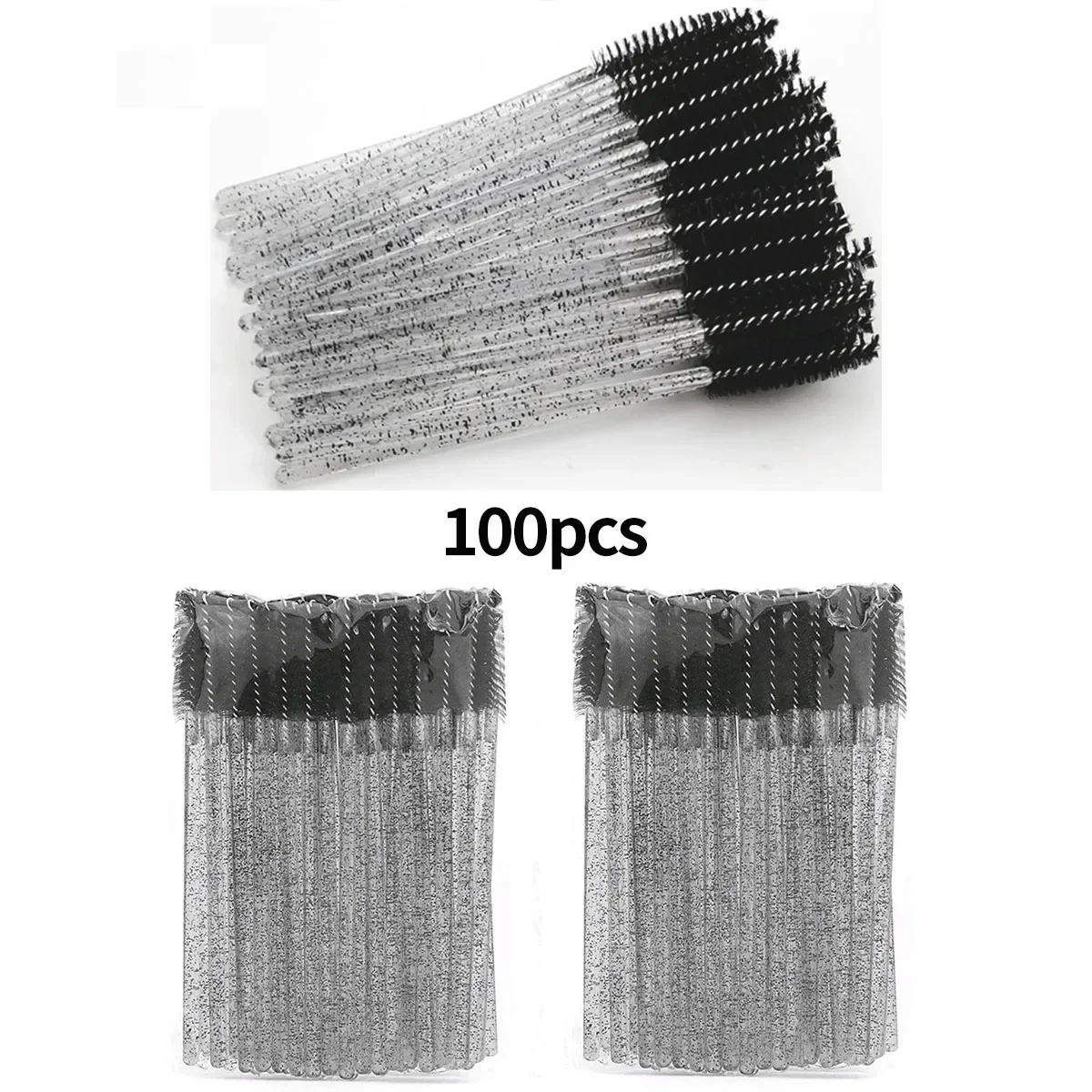 Wholesale 100pcs Disposable Eyelash Brushes Spoolies Micro Lash Mascara Wands Combs for Eyelash Extension Makeup Cosmetic Tools