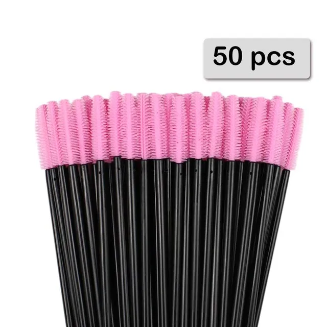 50pcs Silicone Mascara Wands Applicator Disposable Eyelash Brushes Comb Beauty Makeup Brush For Women Eyelash Extension tools