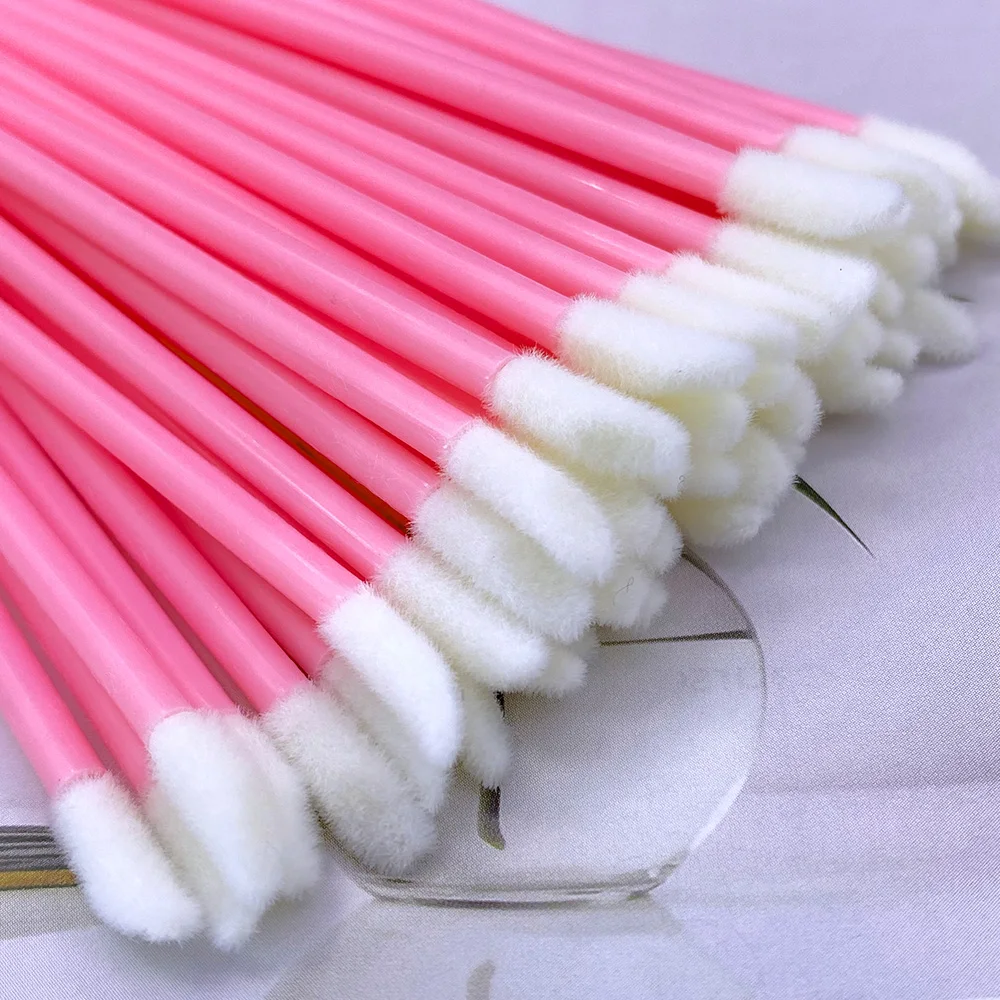 100Pcs Disposable Lip Brush Eyelash Extension Makeup Brushes Lash Extension Mascara Applicator Lipstick Wands Cosmetic Tools