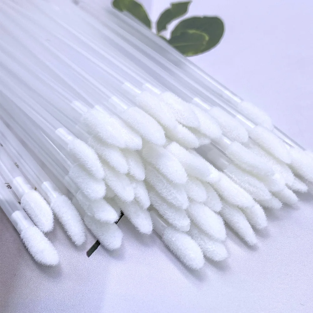 100Pcs Disposable Lip Brush Eyelash Extension Makeup Brushes Lash Extension Mascara Applicator Lipstick Wands Cosmetic Tools