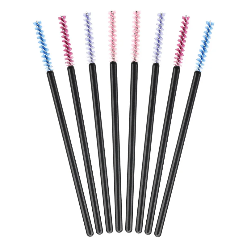 50Pcs/bag Nylon Disposable Eyelash Brushes Brow Brush Lashes Extension Mascara Wands Cosmetic Brushes Set Beauty Makeup Tools