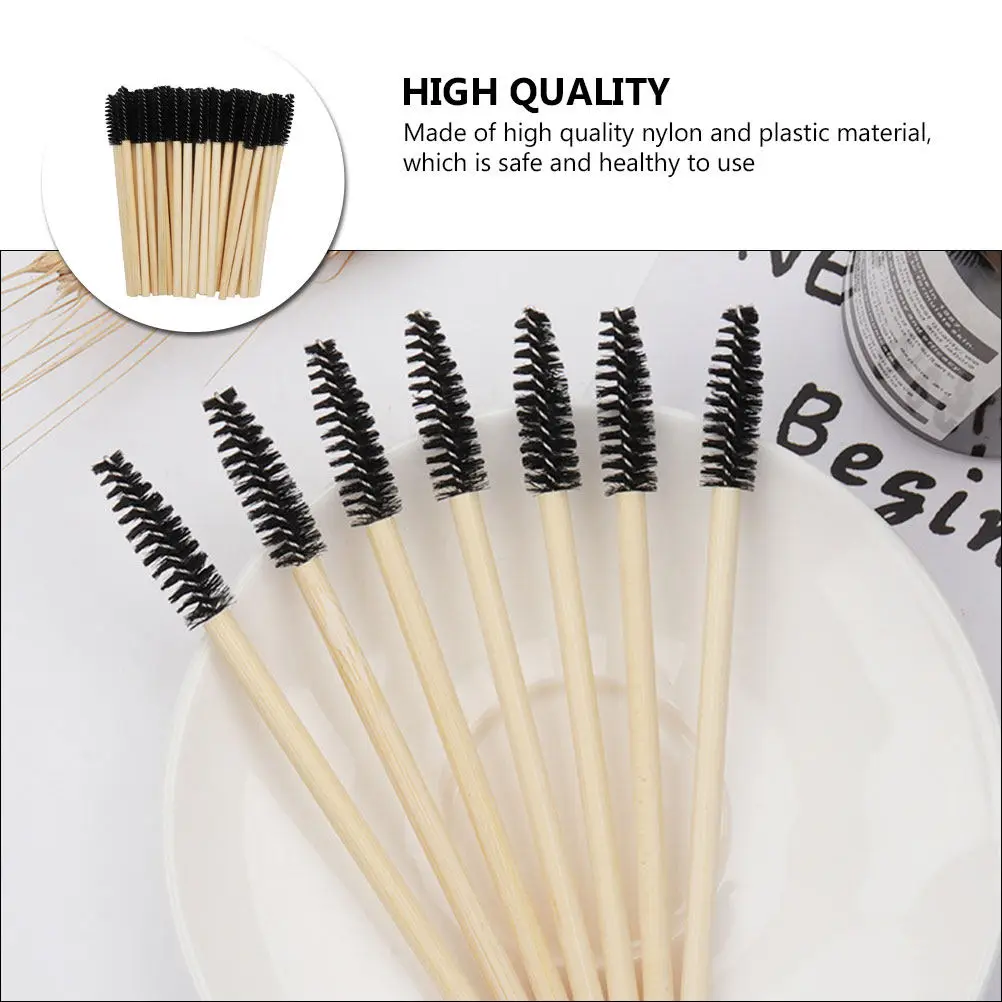 100Pcs Disposable Eyelash Brushes Mascara Wands Eyebrow Applicators for Makeup Application Professional Salon Kit Beauty Tools