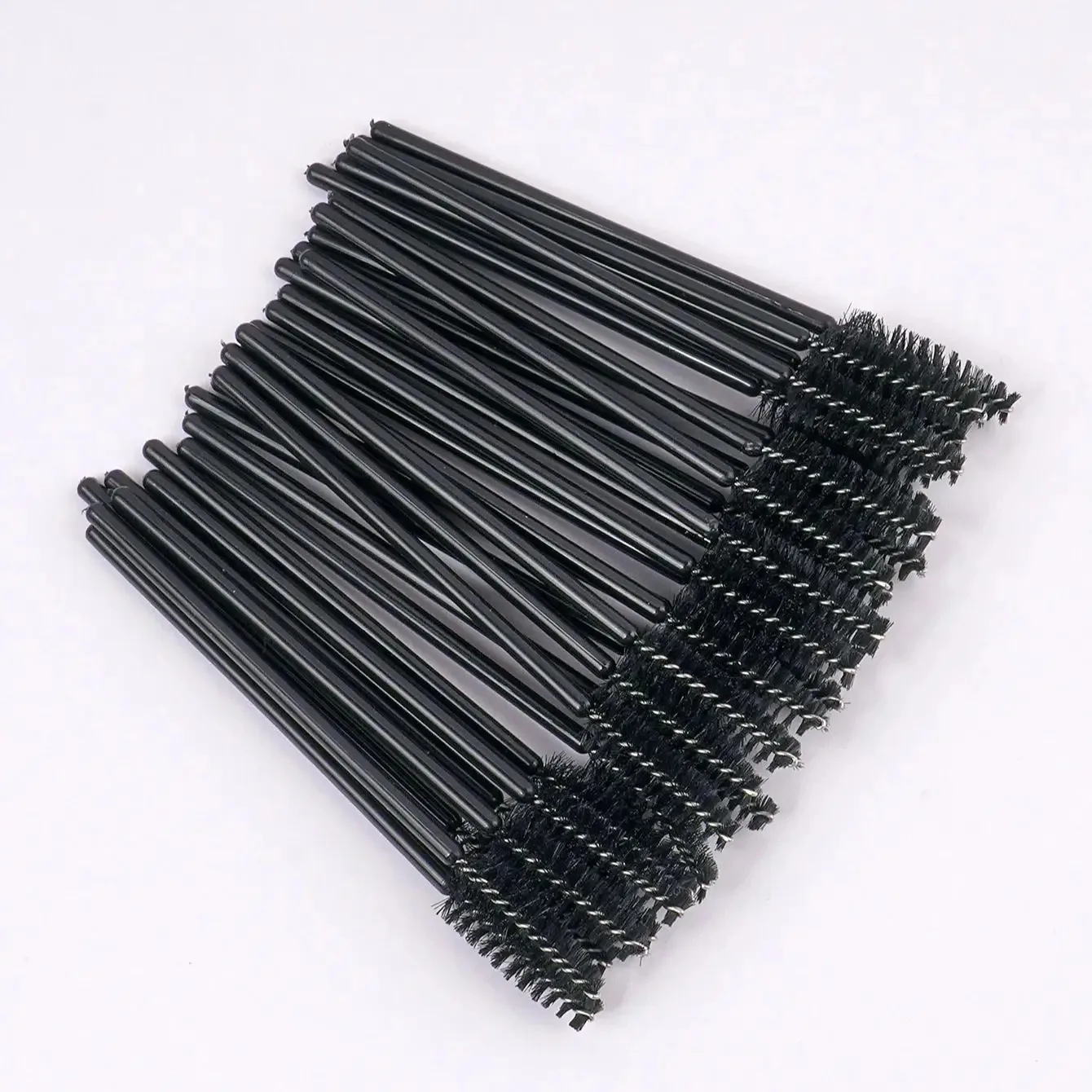50pcs Disposable Eyelash Brushes, Mascara Wands, Eye Lash Brush, Spoolies For Eyelash Extensions, Spoolie Eyebrow Eyeshado