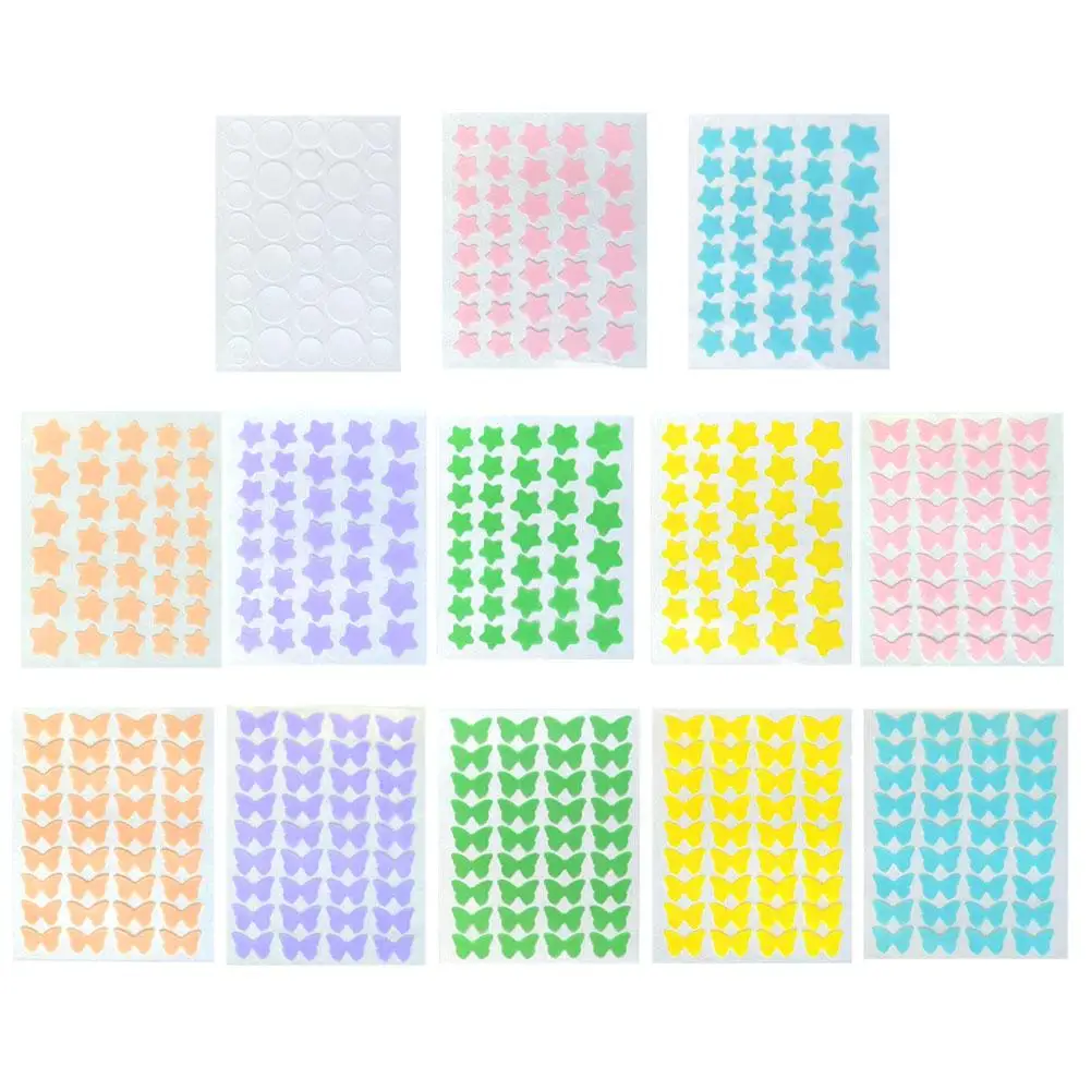 1Sheet Cute Star Butterfly Shaped Acne Patch Pimple Cover Sticker Invisible Pimple Cover Acne Removal Pimples Patch Beauty Tools