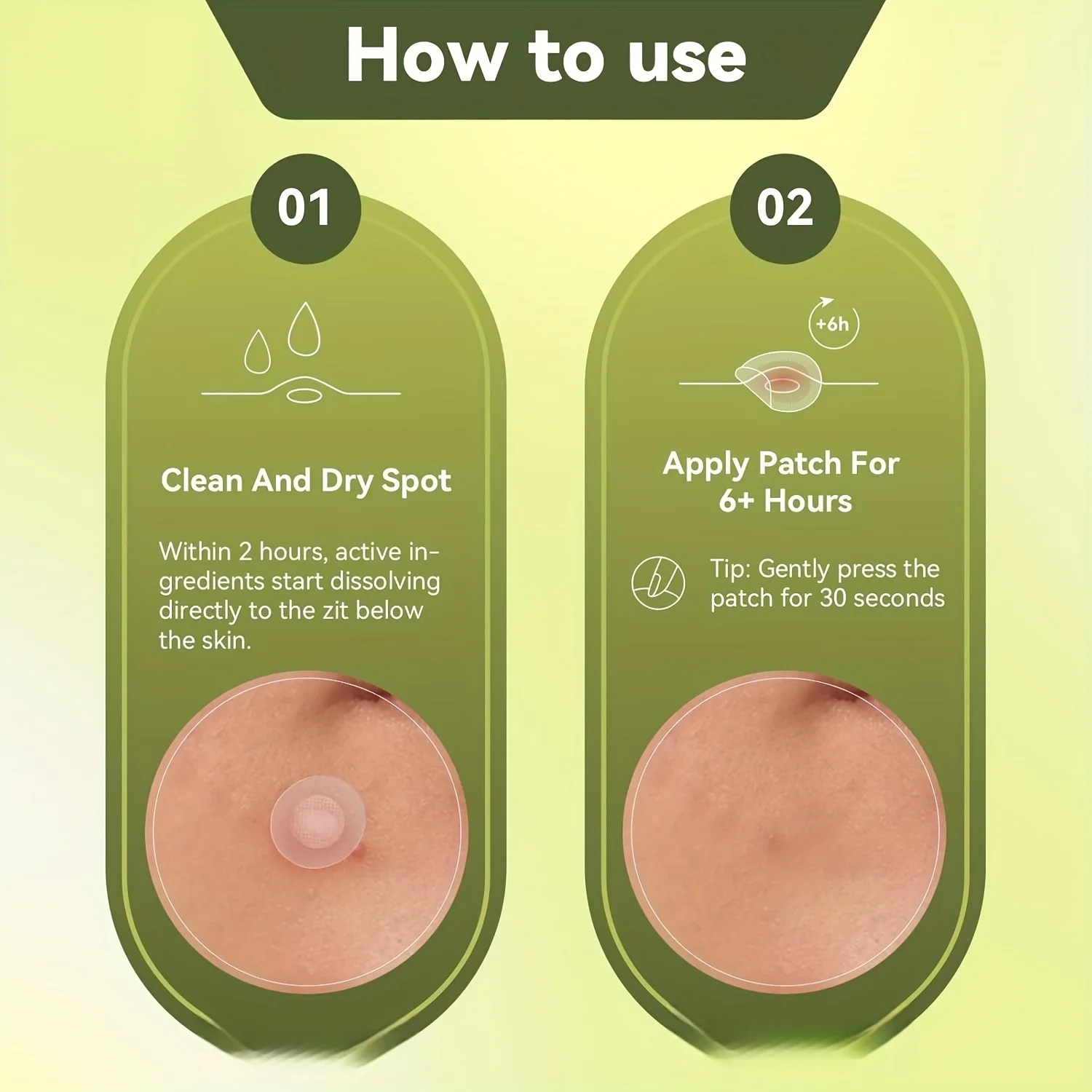 9 pieces water-based acne patches, invisible and comfortable acne patches, with micro needle tips, suitable for early acne