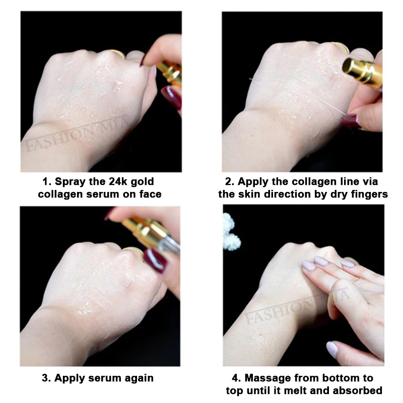 Protein Line Lifting Set Facial Repair Absorbable Collagen Essence Lifting Firming Anti-Aging Smooth Moisturizing Skin Care