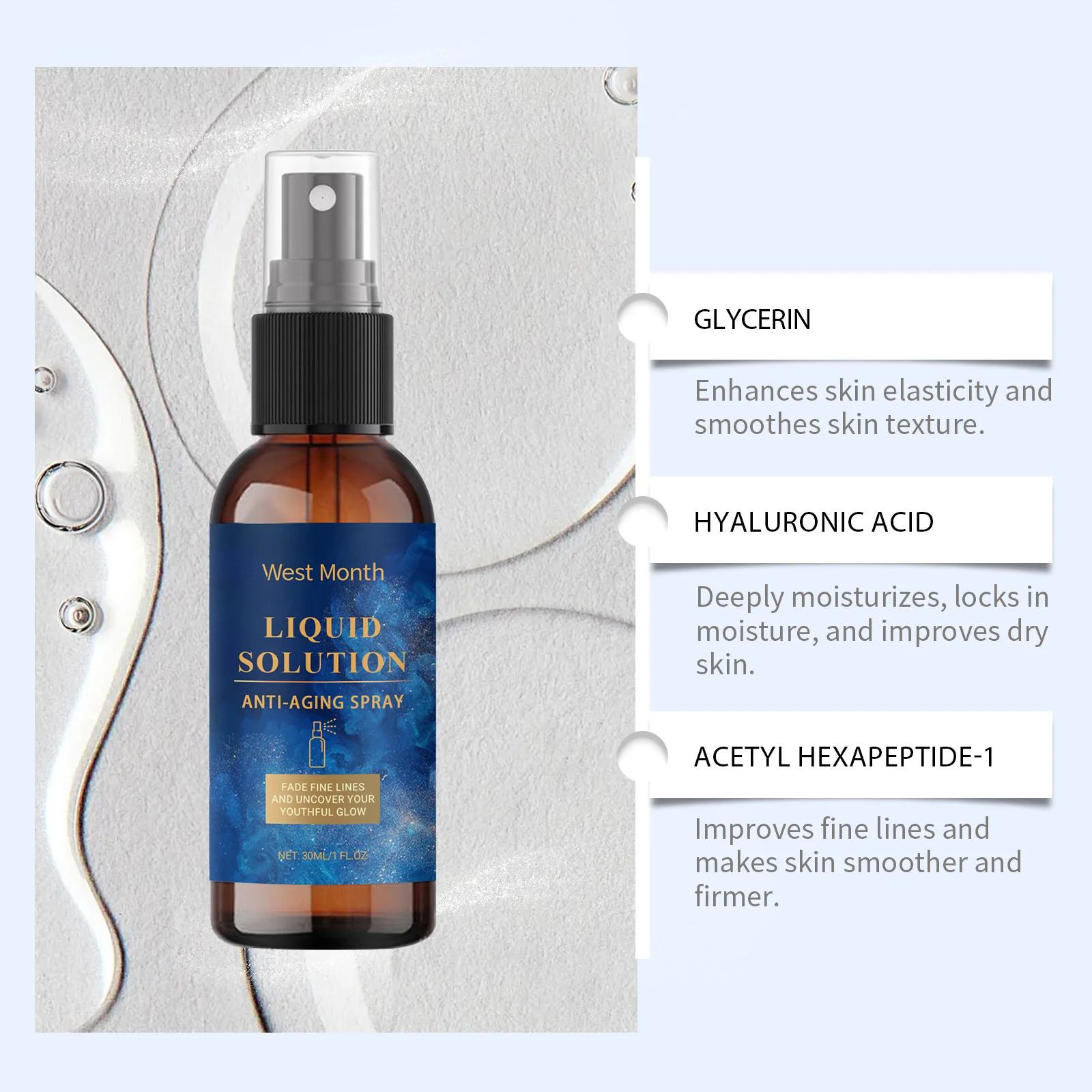 Anti Aging Facial Serum Firming Lifting Fade Fine Lines Deep Moisturizing Whitening Anti Dark Circles Wrinkle Remover Face Cream