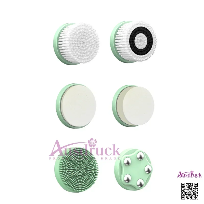 New 6-in-1 Facial Cleansing Brush Heads – Deep Pore Cleaning, Exfoliation & Gentle Skincare, Universal Fit for All Devices