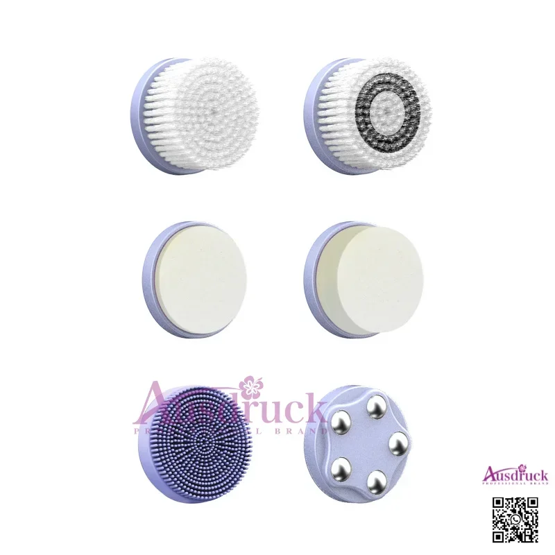 New 6-in-1 Facial Cleansing Brush Heads – Deep Pore Cleaning, Exfoliation & Gentle Skincare, Universal Fit for All Devices