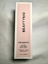 NIB BeautyBio The Nightly Overnight Retinol Repair Serum 1oz Sealed Hyaluronic