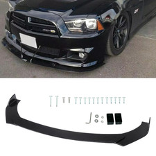 Gloss Black Style Front Bumper Lip Spoiler Splitter For Dodge Charger SXT RT SRT