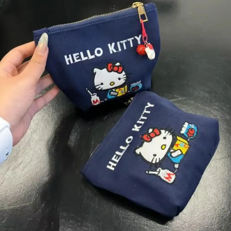 Sanrio Hello Kitty Travel Storage Bag Zero Wallet Y2K Fashion Red Women Large Capacity Makeup Bag Christmas Birthday Gifts