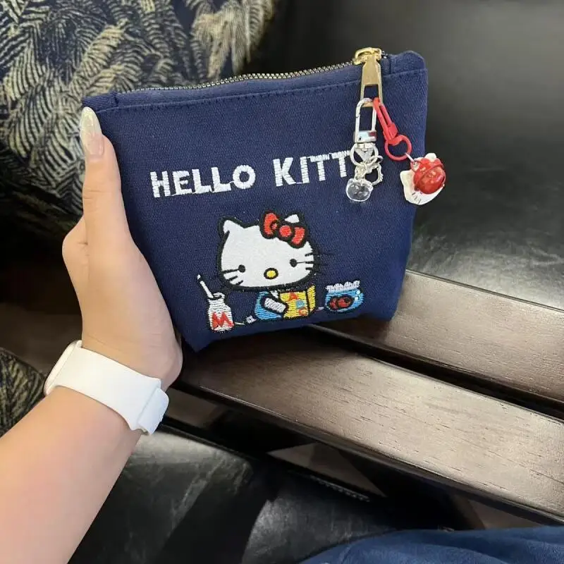 Sanrio Hello Kitty Travel Storage Bag Zero Wallet Y2K Fashion Red Women Large Capacity Makeup Bag Christmas Birthday Gifts