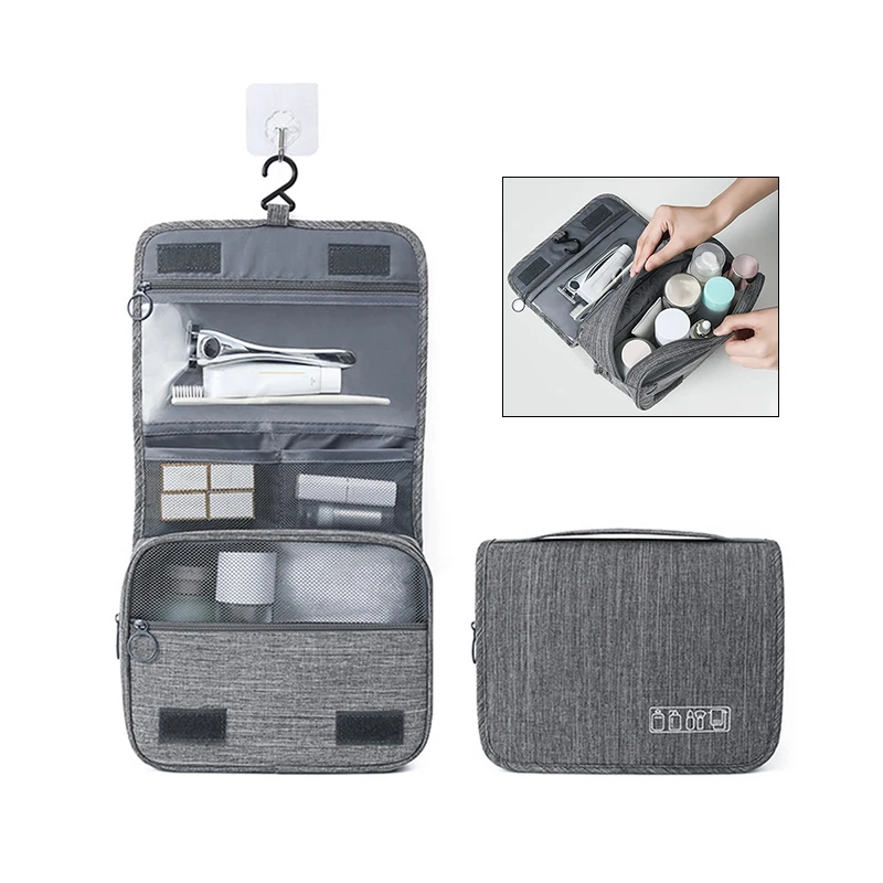 Oxford Fabric Men Business Portable Storage Bag Toiletries Organizer Women Cosmetic Bag Waterproof Hanging Travel Wash Pouch