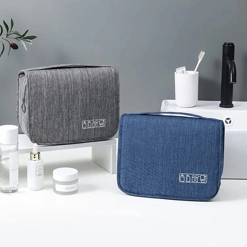 Oxford Fabric Men Business Portable Storage Bag Toiletries Organizer Women Cosmetic Bag Waterproof Hanging Travel Wash Pouch