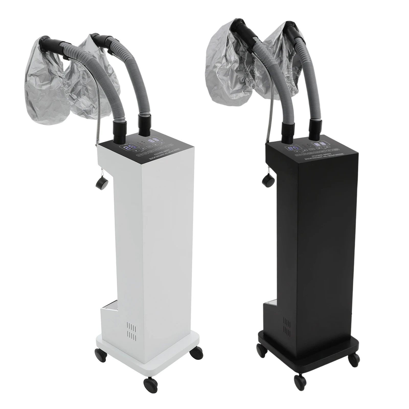 650W Dual-tube Hair Steaming Machine Barber Shop Hair Care Device Professional Micro Mist Hair Color Processor 110V White/Black